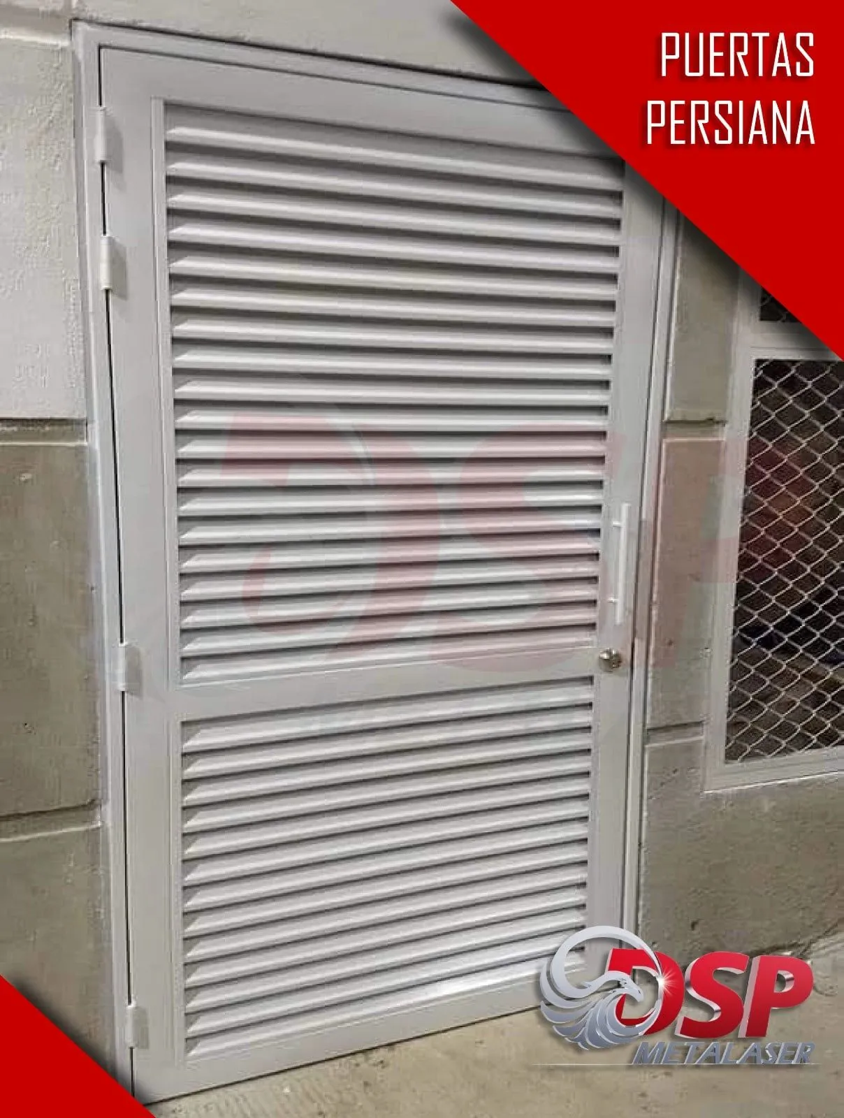 Puerta persiana sencilla o doble hoja