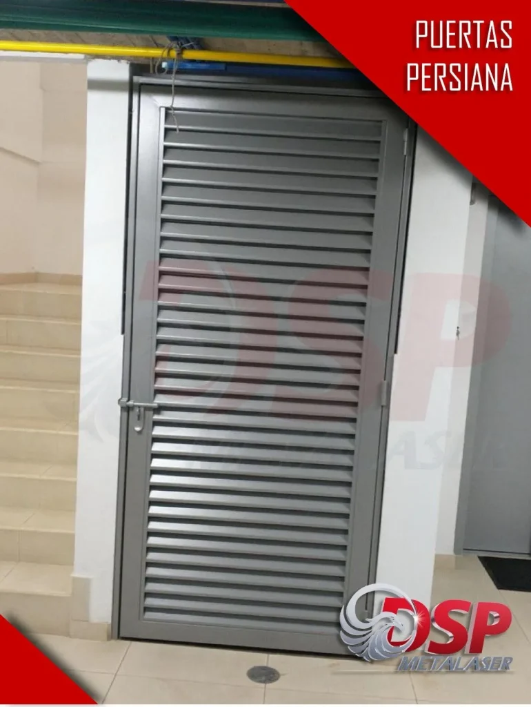 Puerta persiana sencilla o doble hoja