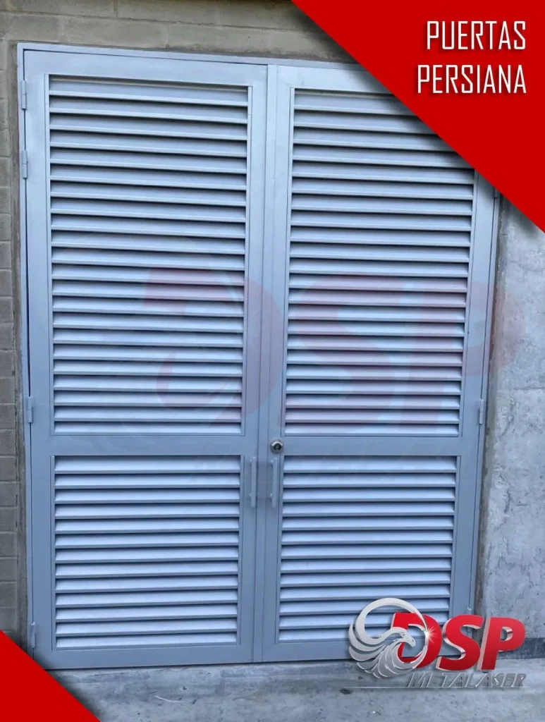 Puerta persiana sencilla o doble hoja