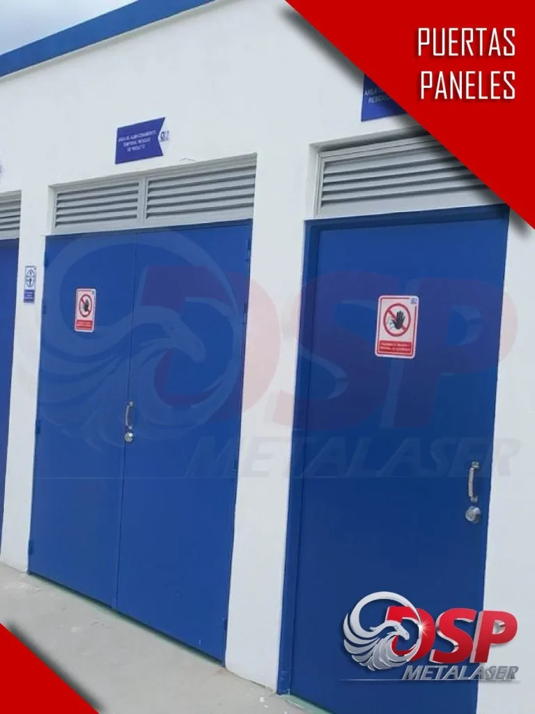 puerta de paneles para exteriores DSP Metalaser